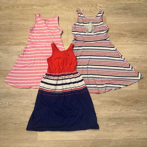 Girls Striped Dress Bundle - Picture 1 of 7